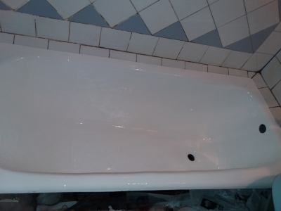 Реставрация ванны жидким акрилом в Боярке